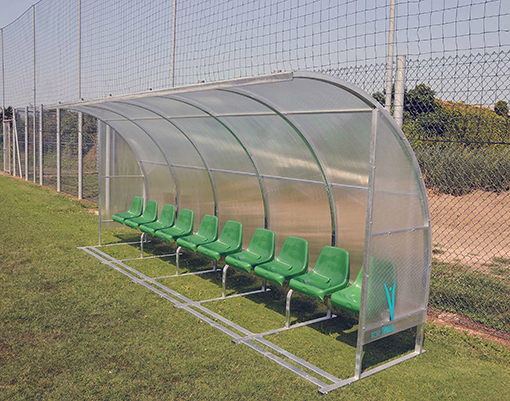 ART 1158A - 1154 - 1155 - 1165A  COACH AND RESERVES TRANSPARENT BENCH