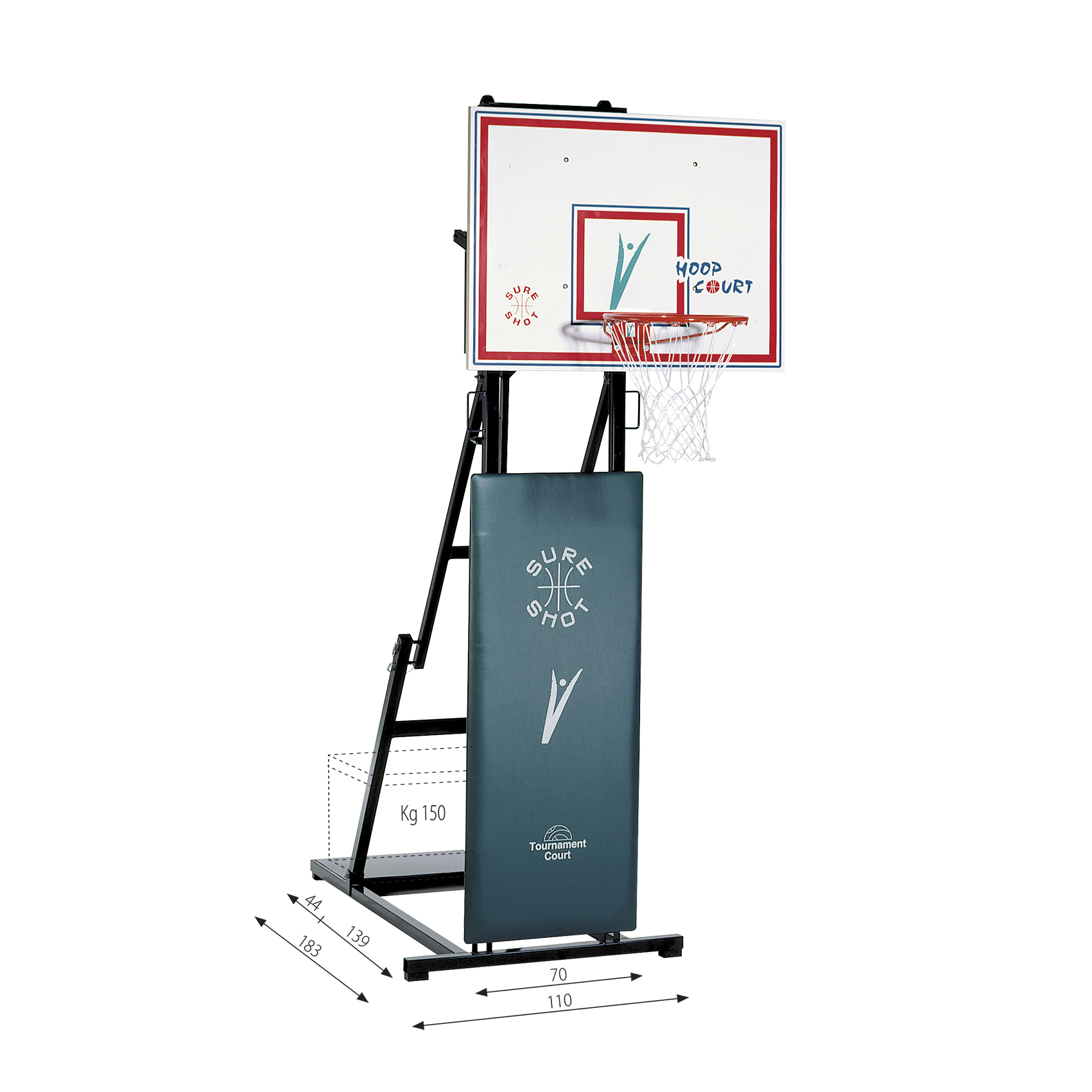 ART 2438 SINGLE BASKETBALL, MINIBASKETBALL, STREETBALL SYSTEM