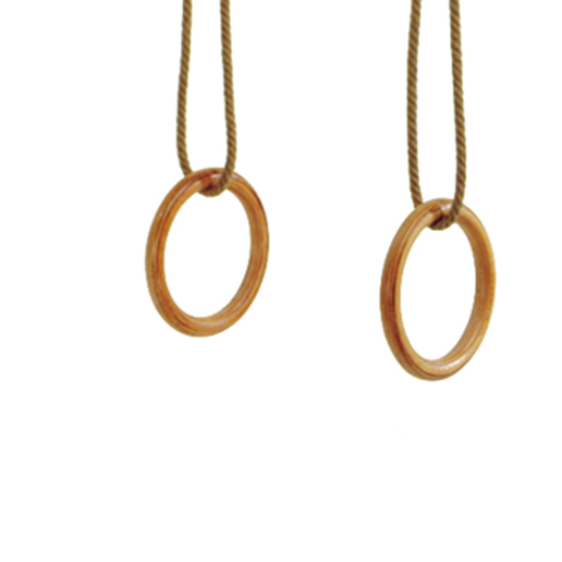 ART 5721 LAMINATED WOOD RINGS WITH RODES