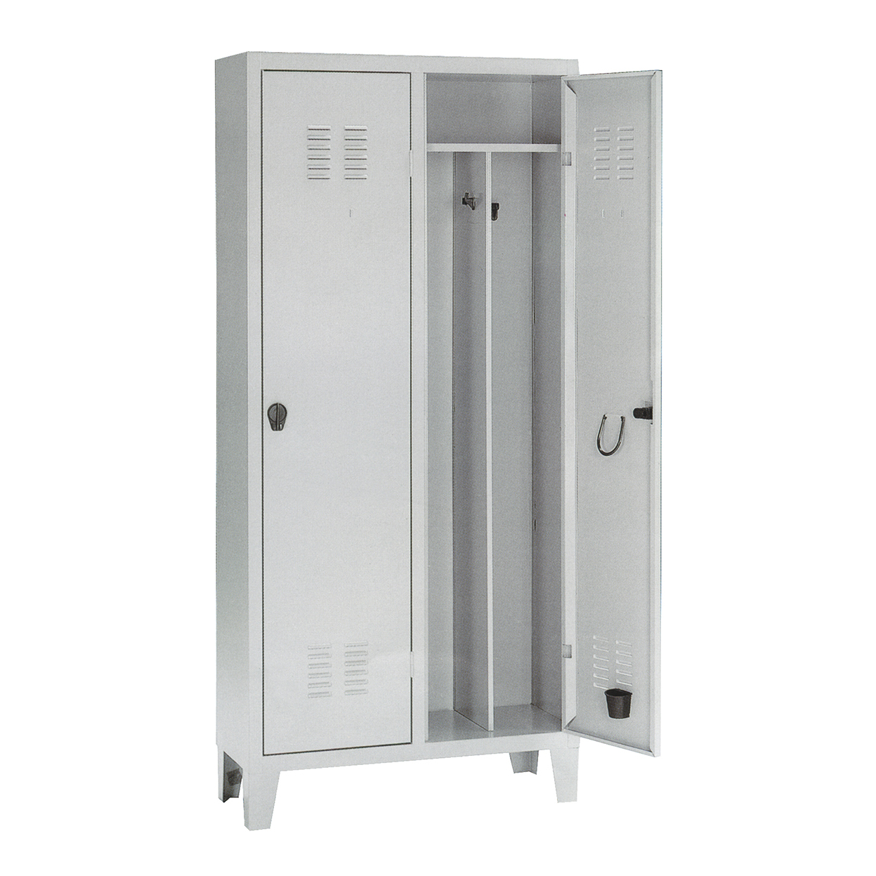 ART 6541PS  METAL LOCKER 2 DOORS CLEAN/DIRTY