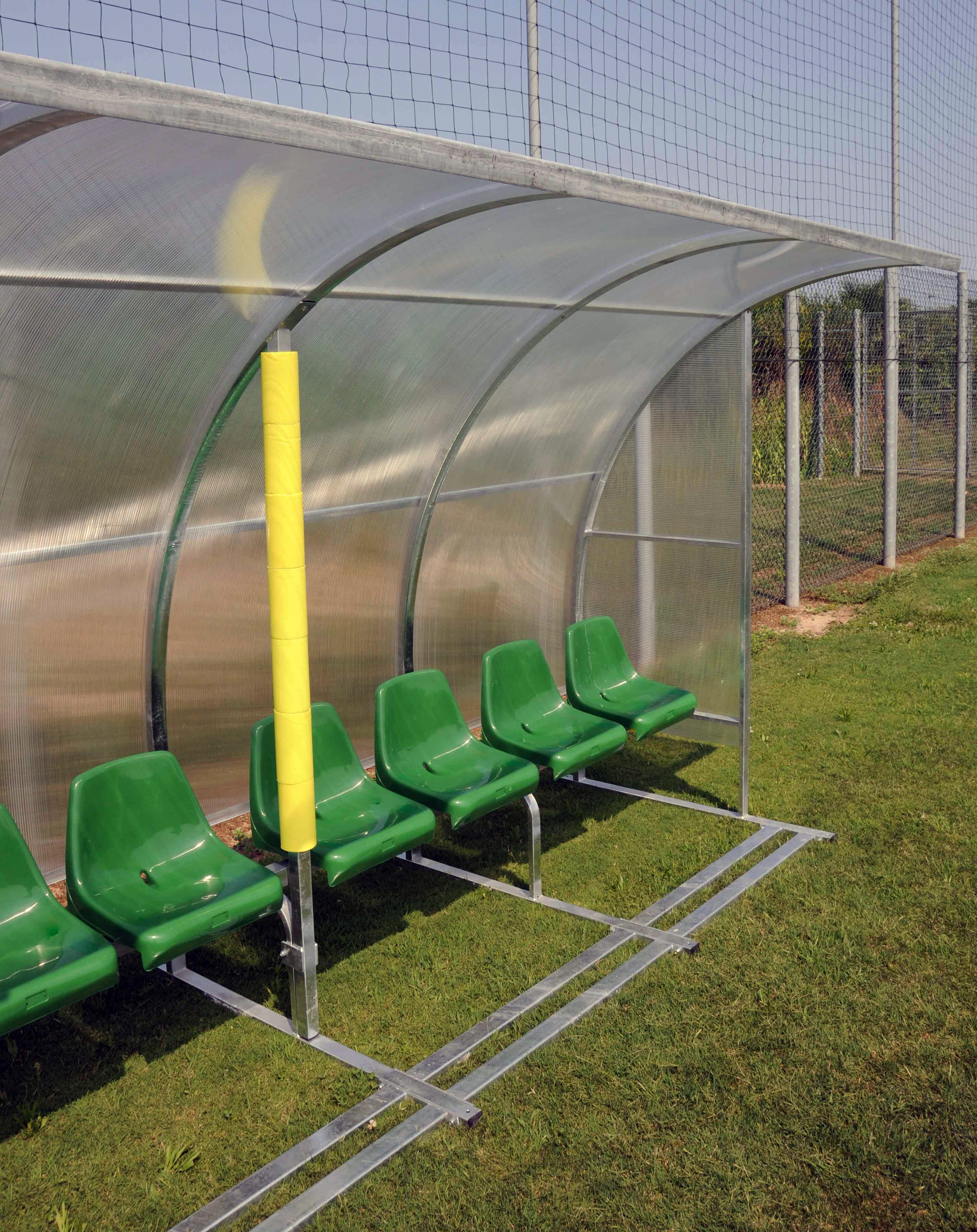 ART 1158-00 COACHES AND RESERVES SEMI-TRANSPARENT EXTENSION BENCH,  MT 1.
